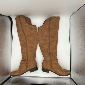 Ellison Tan Over the Knee Boots